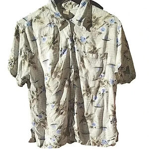❤️3/$18❤️ Vintage 80s floral Hawaiian shirt